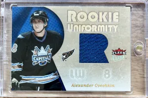 Alexander Ovechkin 2005-06 Fleer Hockey Rookie Uniformity Jersey Patch #RU-AO Capitals front