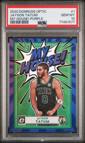 2020 Jayson Tatum My House! Purple front