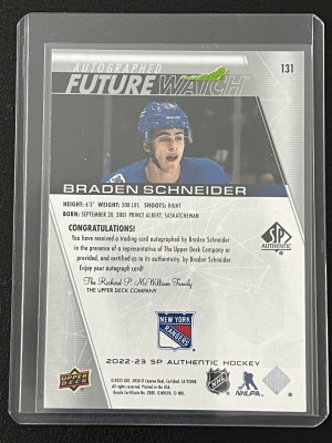 Braden Schneider back