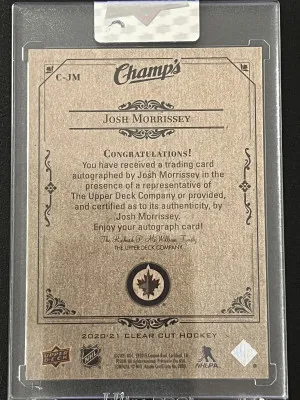 Josh Morrisey Auto Clear Cut back