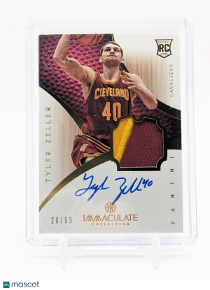 Tyler Zeller /99 2012-13 Panini Immaculate #149 RPA Rookie Patch Auto RC front