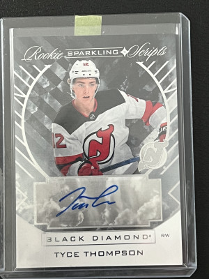 Tyce Thompson Rookie Sparkling Scripts auto front