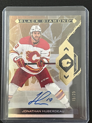 Johnathan huberdeau Black diamond Auto /25 front