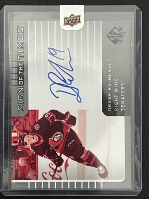 Drake Batherson sign of the times front