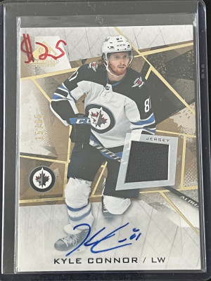 Kyle Connor jersey Auto /65 front