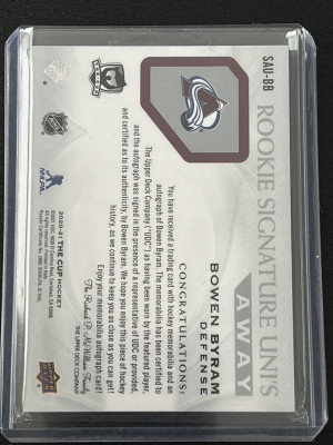 Bowen Byram The Cup Away Unis auto back