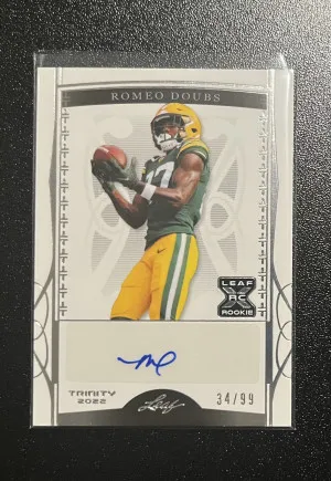 2022 Leaf Trinity Romeo Doubs Auto front