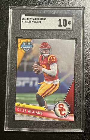 2023 Bowman Chrome U Caleb Williams front