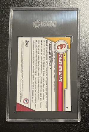 2023 Bowman Chrome U Caleb Williams back