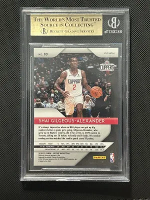 Shai Gilgeous-Alexander 2018-19 Panini Prizm Mosaic #89 Rookie Card BGS 9.5 OKC back