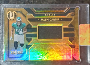 Jalen Carter Gold RPA /199 2023 front