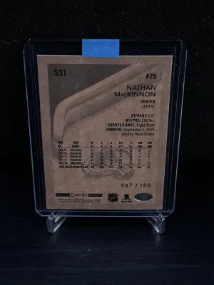 Nathan MacKinnon Retro Black /100 back