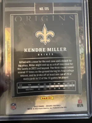 2023 Origins Kendre Miller 20/99 back
