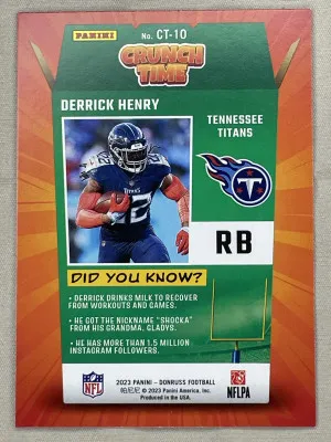 2023 Panini Donruss Football - Derrick Henry back