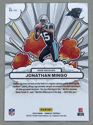 2023 Panini Donruss Football - Jonathan Mingo back