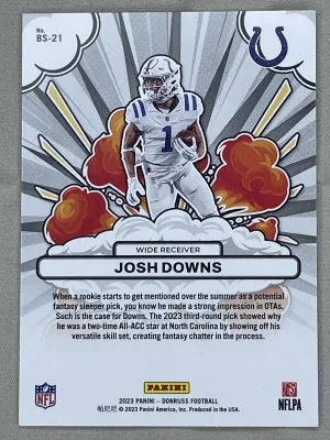 2023 Panini Donruss Football - Josh Downs back