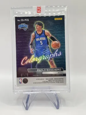 2022 Panini Spectra Paolo Banchero Rookie Colorgraphs /75 back