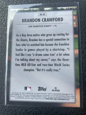 Brandon Crawford back