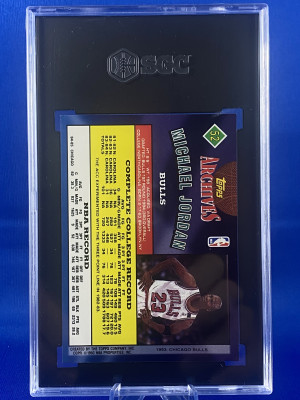 1992-93 Topps Archives #52 Michael Jordan SGC 9 back