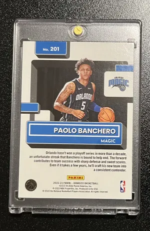 2022 Panini Donruss Paolo Banchero Green Holo Lazer back