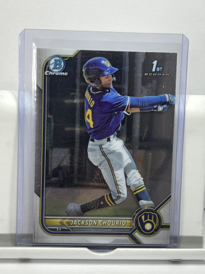 Jackson Chourio 2022 Bowman Chrome 1st Prospect #BCP-79 Brewers front