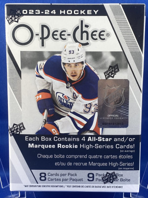 2023-24 O-Pee-Chee Hockey Blaster Box Factory Sealed Unopened Wax front