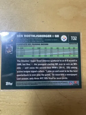 Ben Roethlisberger back