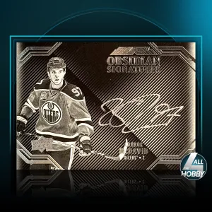 Connor McDavid 2016-17 UD Black Obsidian Signatures front