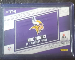Kirk Cousin Absolute Tools of the Trade /349 back