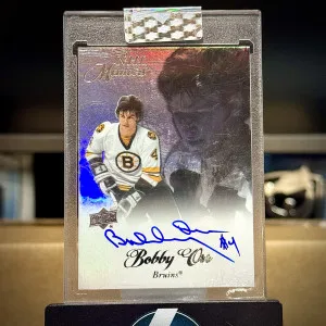 Bobby Orr 2020-21 Clear Cut Memoirs Auto SP front
