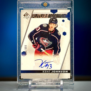 Kent Johnson 2022-23 SP Authentic Future Watch Auto 909/999 back