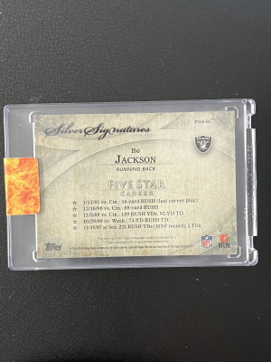Bo Jackson Autograph /15 back