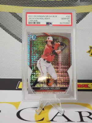 2023 Bowman Chrome Jackson Holliday Mega Box PSA Gem-Mint 10 front