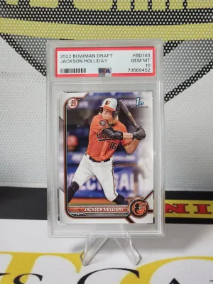 2022 1st Bowman Jackson Holliday PSA Gem-Mint 10 front