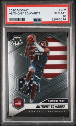 2020 Anthony Edwards Mosaic National Pride PSA 10 front