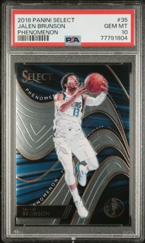 2018 Jalen Brunson Select Phenomenon PSA 10 front
