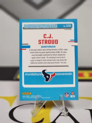 2023 Donruss Optic Rated Rookie Blue Scope CJ Stroud back