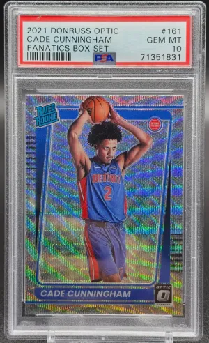2021 Cade Cunningham Optic Fanatics Box Set PSA 10 front
