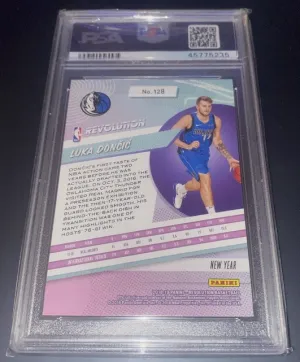 2018 Luka Doncic Revolution Chinese New Year PSA 10 back