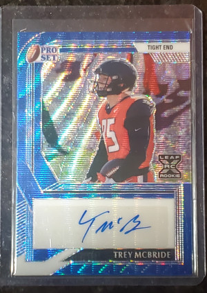 Trey Mcbride rookie auto /30 front