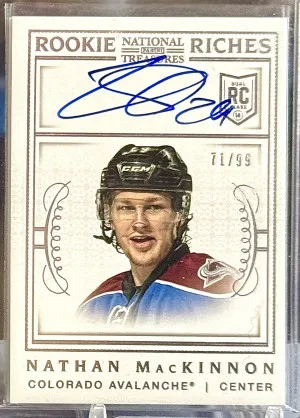 Nathan MacKinnon 2013-14 National Treasures Rookie Riches 71/99 front