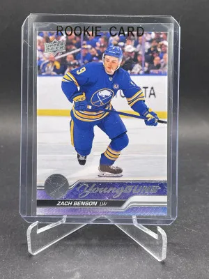 2023-24 Upper Deck Young Guns Zach Benson RC #474 front