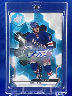 2020-21 Upper Deck SPX AUTO Adam Fox #49 front