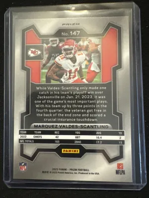 2023 Prizm Marquez Valdes-Scantling Checkerboard back
