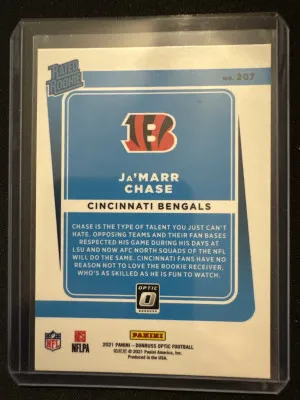 2021 Donruss Ja’Marr Chase back