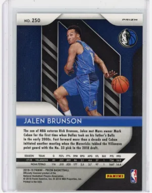 2018 Jalen Brunson Prizm Red White Blue #250 back
