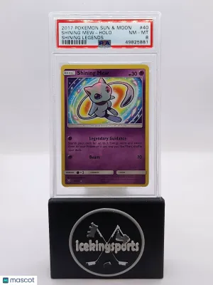 2017 Pokémon Shining Mew #40 PSA 8 front