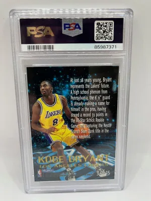 1996 Sky Box E X2000  Star Date rookie PSA 8 back