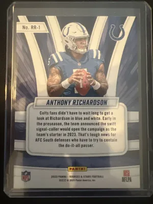 2023 Rookies & Stars Anthony Richardson Rookie Rush back