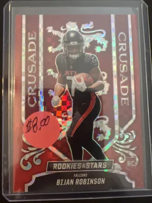 2023 Rookies & Stars Bijan Robinson Crusade front